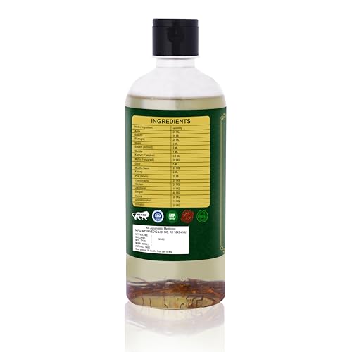 Image of Maha Bhringraj Premium Hair Oil with Amla & Neem - 500 ml (Pack of 1) - Reduces Hair Fall, Cures Dandruff, Promotes Hair Growth - Ayurvedic Herbal Formula - Power of Roots