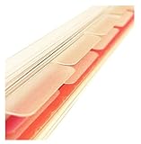 6 Clear Blank Binder Dividers for 9-Discs Classic Size (7'' x 9.25'') Planners Semi-Transparent FeroniArt Planner Inserts Compatible with Happy Planner ARC and TUL