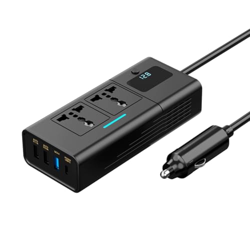 Onduleur de voiture 200W avec charge rapide PD et QC3.0 double AC