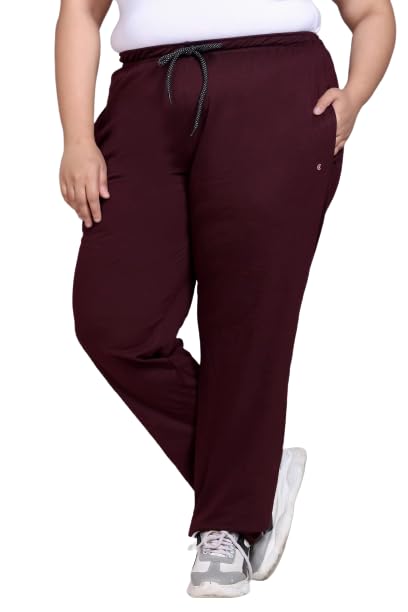 cupid Woman's Regular Fit Cotton Track Pants, Lower, Sports Trouser,Night Pants, Joggers for Lounge n Gym Wear for Ladies-picture-28