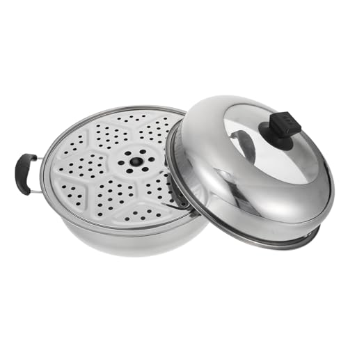 Holibanna Baño María De Acero Inoxidable Vaporera Resistente Para Cocinar Al Vapor Casa De Olla Multifunción