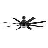 Honeywell Ceiling Fans 51473-01 Xerxes Ceiling Fan, 62, Matte Black
