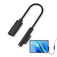 Connector to USB-C Ladeadapter,Typ C Buchse zu Magnet Ladeanschluss Adapter, USB C auf DC Adapter Konverter für Notebook Tablet mit Magnetanschluss, kompakt & tragbar,kompatibel mit Surface-Serie