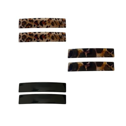 Kit 12 Presilha Fashion Acrílico Glamour (Preto)