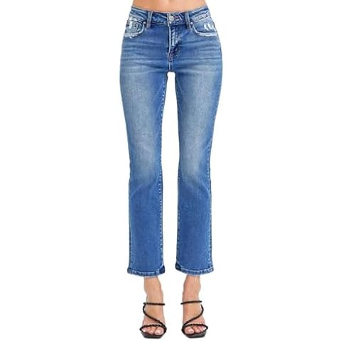 SALT TREE Risen Jeans - Mid Rise - Straight Jeans - RDP5302 Cover