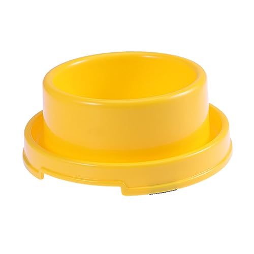LEDMOMO ペットの給餌ボウル ペットの餌入れマット 犬用マット アリボウル ドッグフードボウル ゆっくりと給餌できるペットボウル ドッグフード皿 猫タイマー餌入れ 犬のボウル Yellow