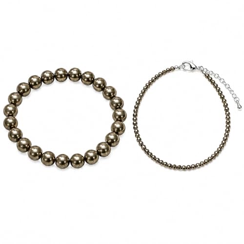 Kala Essence Natural Pyrite Bracelet and...