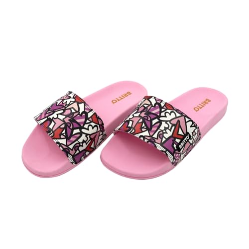 Britto Unisex Slides, Quick Drying Lightweight Shower Slide Sandal for Women and Men | Non-Slip, Open Toe Slides Sandals for Indoor & Outdoor