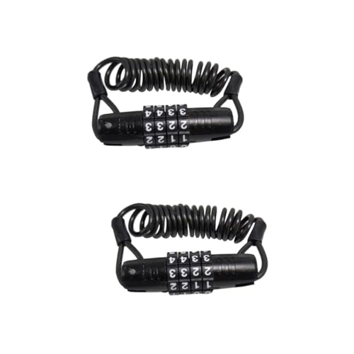 BESTonZON 2pcs Theft Password Lock Portable Cable Lock for Bikes Motorcycles Scooters for Secure Storage Easy Use for Standard Bicycles Mountain Bikes