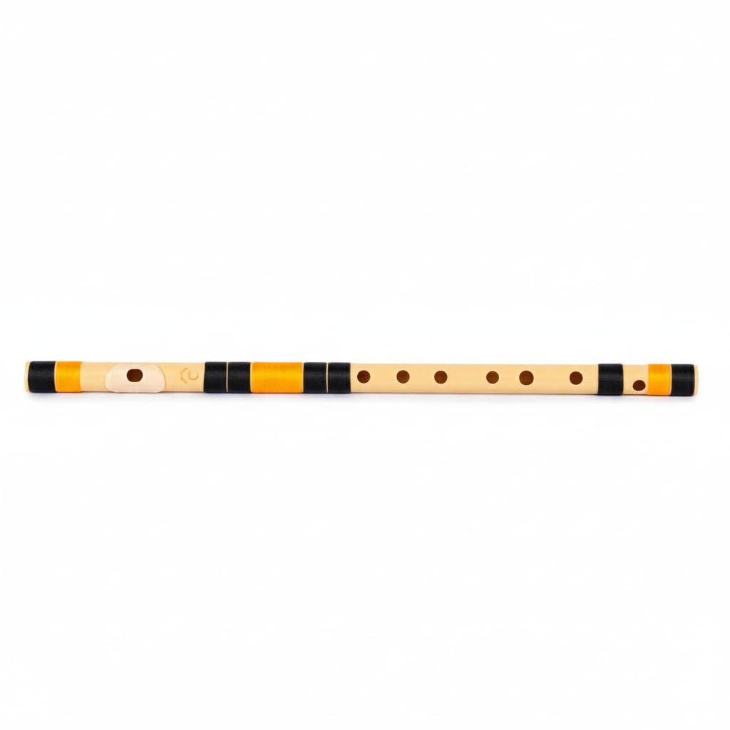 Radhe Flutes PVC Fiber C Natural Bansuri – 19 Inch Middle Octave, Right-Handed Flute | Durable, Weatherproof, Bamboo-Like Sound for Beginners & Professionals