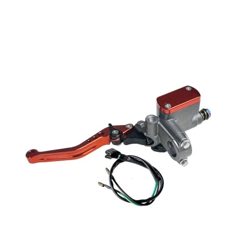 �o�C�N �u���[�L���o �u���[�L�N���b�`�|���v�}�X�^�[�V�����_�[�I�[�g�o�C���o�[�n���h���o�[�����N���b�`���[�V���O���[�^�[22mm�ɓK������ �o�C�N �N���b�`���o(Orange Left)