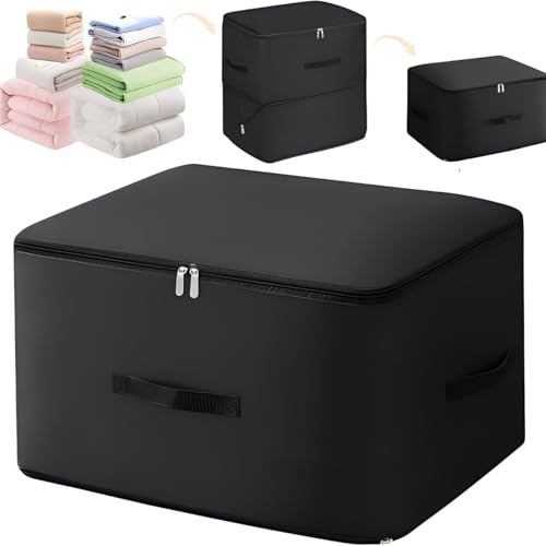 Image of JD FRESH 1 Pcs Nylon Ultra Space Saving Compression Organizer Bag /Storage Bags With Zipper /Compression Storage Bags For Clothes /Large Capacity Organizer Bag for Comforters /Blankets /Travel- XL Size