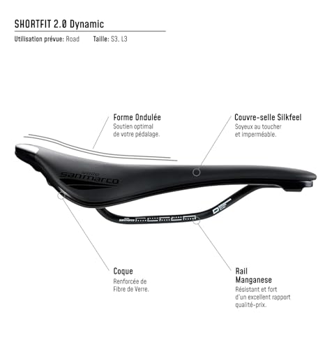 Selle San Marco Shortfit 2.0 Dynamic selle route ergonomique - 7