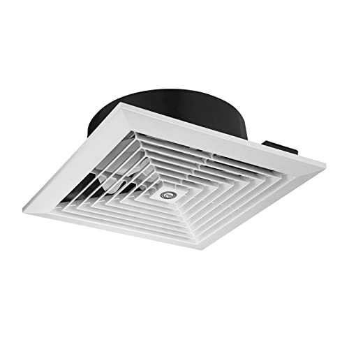 OLSKFUH Extractor De Aire De Techo para Baño, Cocina, 5 Aspas, Silencioso, En Línea, De 8', 10' Y 12', Color Blanco,12 Inch