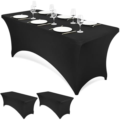 Teruntrue 8ft Spandex Table Cover Pack Cover