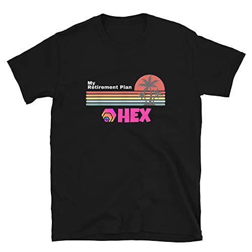 My Retirement Hex Logo Short-Sleeve Unisex Tshirt, Hex Crypto, Hex Network, Hex DeFi, Hex Crypto Tee