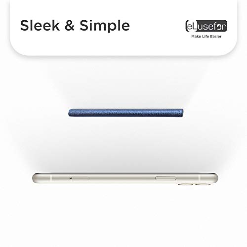 Image of Stick-On Phone Wallet for Back of iPhone or Android Case | 12 Sleeve Credit Card Holder - Pocket for Cards, Money & ID - Built-in Stand - Waterproof Material - Travel, Work & Life-Proof - Starry