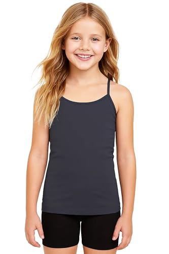 Image of Kurve Girl's Sleeveless Tank Top - Stretch Undershirts Cami Camisole, UV Protective Fabric, Rated UPF 50+ (Made in USA)