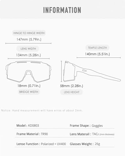 Lunettes de cyclisme coupe-vent et polarisées à haute protection UV