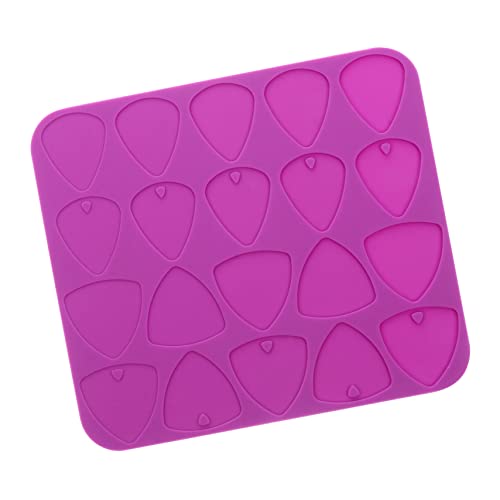 TEHAUX ギターピック金型 ギター diy guitar pick ギター グッズ ギター用ピック diyのエポキシ金型 ギターピック鋳造金型 diy金型 シリカゲル 紫の,Purple