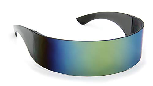 Image of Futuristic Shield Sunglasses Monoblock Cyclops 100% UV400