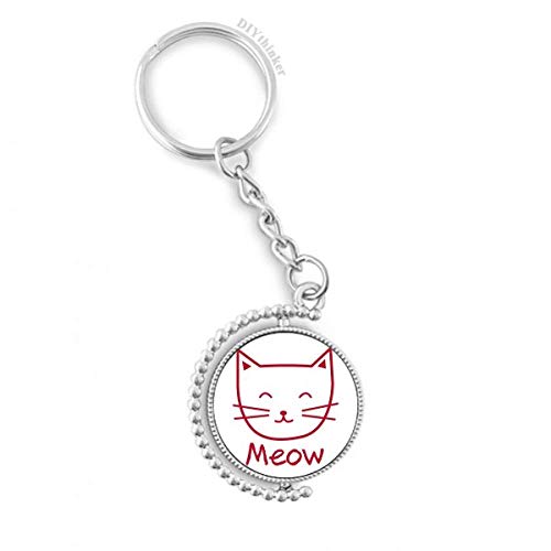 Porte-keyholder chat meow rotatif simple protect pour sécuriser vos clés de maison au quotidien