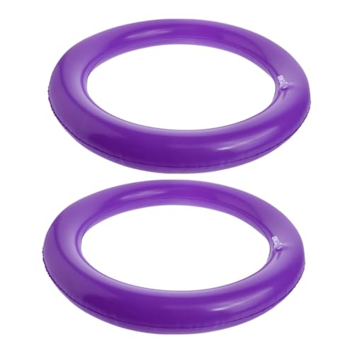 UPKOCH 2 Soportes para De Yoga Estabilizadores Anillos De Exhibición Bandejas para De Yoga Soportes Estables para De Yoga Anillos De PVC Morados