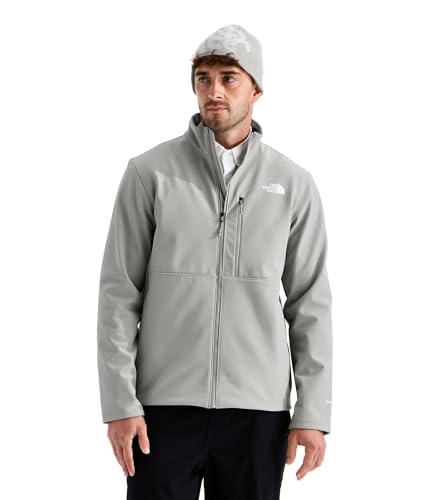 Image of The North Face Men's Apex Bionic 3 Jacket (Standard & Big Size) - Wind Resistant, Water Repellent, Classic Fit Winter Coat, Stone Slab, Large