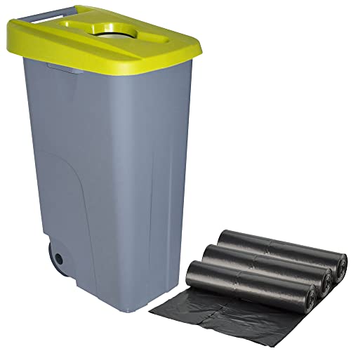 Conteneur 110 litres ouvert idéal pour le tri dans la cuisine d'été