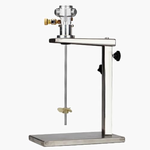Power Mixer Pneumatic Agitator Clamp-On Drum Agitator Industrial-Grade Pneumatic Shaker Paint Stirring Tool，1 Gallon Pneumatic Paint Mixer, 1/16HP Air with Adjustable Stand, Automatic Lift,