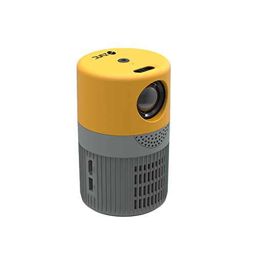 Image of ZYNC S3 Mini Portable Projector for Room, 360P Native LED Projector, 3000 Lumens, 100 Inch Big Screen, Built-in Speaker, Home Theater Movie Projector, Compact Design, Yellow