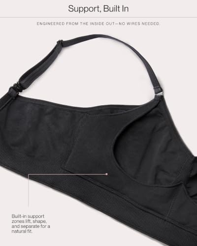 Image of Curvy Couture Women's Plus Size Wireless Bra - Seamless, Soft & Comfortable Fit