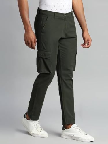 Image of Leriya Fashion Cargo Pants for Men | Pure Cotton Cargo Pant for Men | Button Waist Pant Premium Cotton Casual Trouser | 6 Pocket Pants for Man Cargo Comfortable All-Day (Also Available in Plus Sizes)