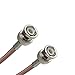Remington Industries RG-400 Coaxial Cable Assembly with BNC (Male) to BNC (Male) Connectors, 50 Ohm Impedance, 25 ft Length