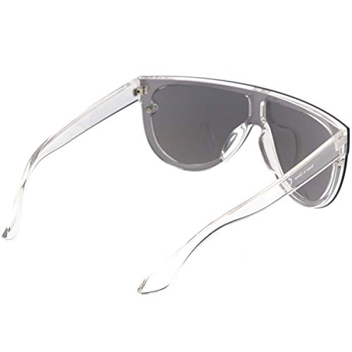Image of zeroUV 80s Baseball Sunglasses, Mirrored Men Sports Glasses, Women Goggles for Cycling, Wraparound Visor Shield