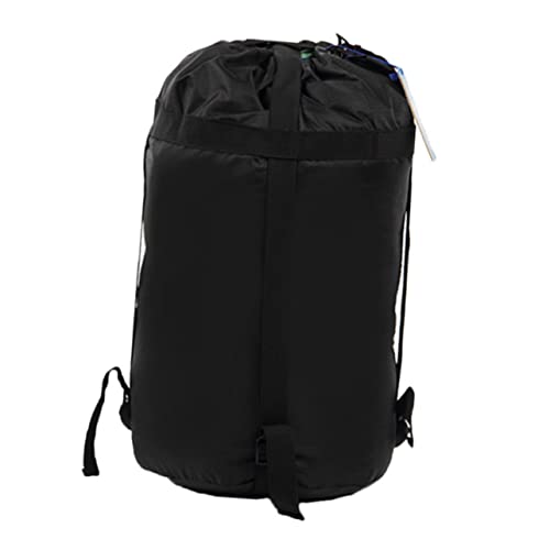 TOYANDONA Stuff Sack for Sleeping Bags Black Storage Bag for Camping Hiking Travel Space Saving Design with Reinforced Seams and