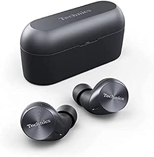 Technics EAH-AZ60E-K Wireless Earbuds with Noise Cancelling, Multipoint Bluetooth, Comfortable In-Ear Earphones, Headphones with Built-in Microphone, Customisable Fit, Up to 7 Hours Playtime, Black