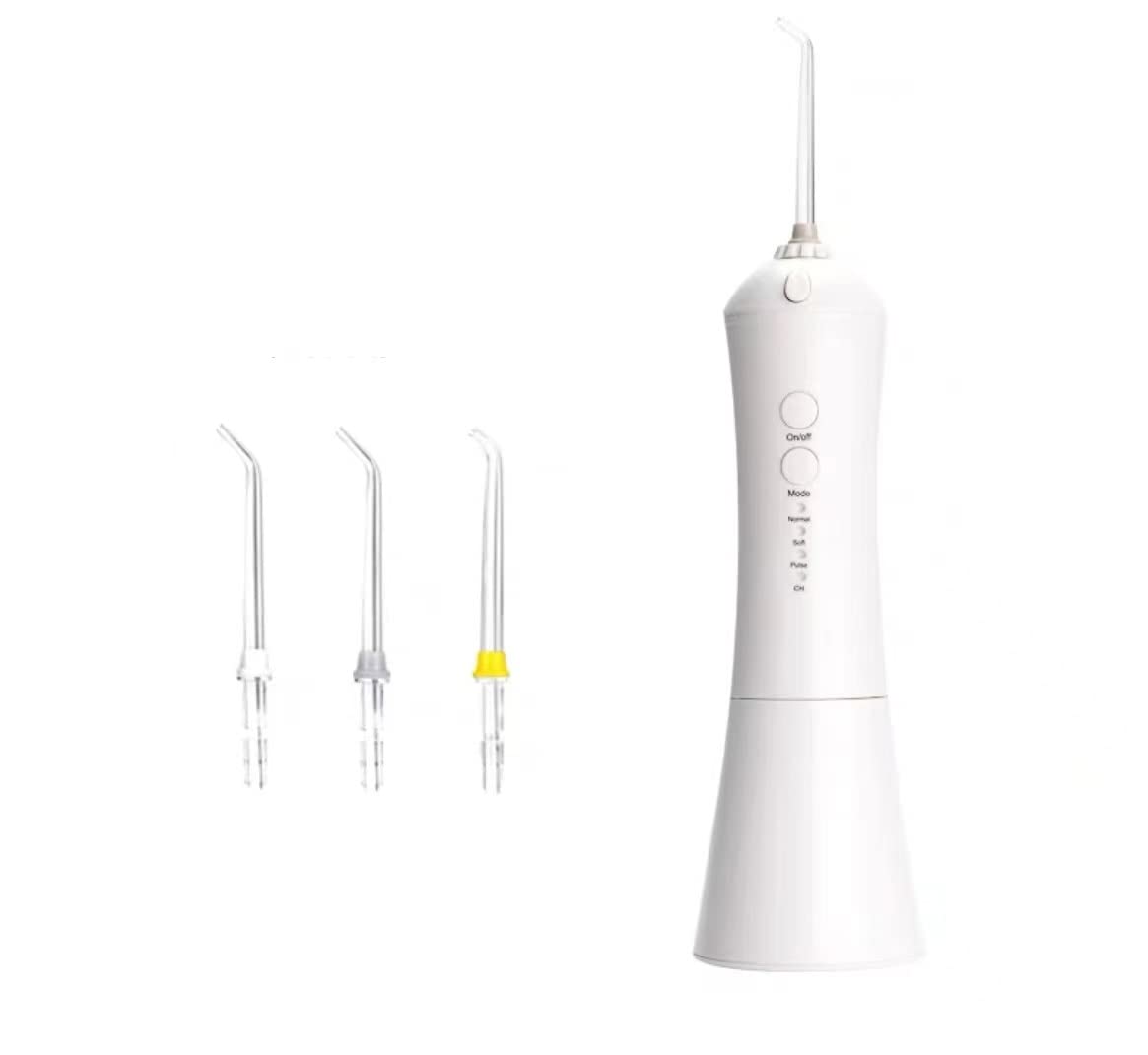 JYYBN Teeth Cleaner Electric Portable Water Flosser USB Rechargeable Waterproof Teeth Cleaner for Home with 3 Modes 360