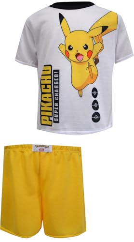 Komar Kids Boys Pokemon Pikachu Super Charged Summer Pajamas2