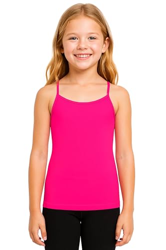Image of Kurve Girl's Sleeveless Tank Top - Stretch Undershirts Cami Camisole, UV Protective Fabric, Rated UPF 50+ (Made in USA)