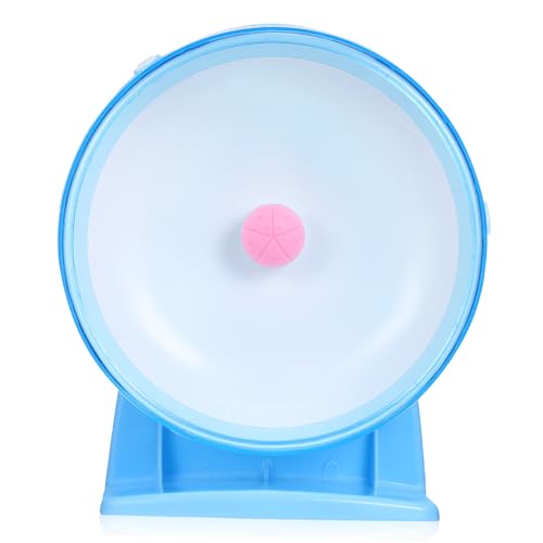 Homoyoyo Silent Hamster Wheel Small Pet Exercise Wheel for Hamster Rat Toy 16cm Running Wheel Stable Base and Detachable Design
