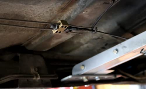 Boeeda Universal 110" Parking Brake Cable Kit Compatible With Lokar Floor Mount Units/Disc Or Drum Brakes Replace Wilwood 330-9371#140-14415-R #TOP4