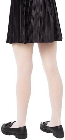 Collant Bambine Dotsy - Con Mutandine Rinforzate E Motivo A Pois - Bianco 30 Denari - Foto 7