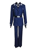 Xiao Wu Hetalia: Axis Powers APH Prussia Gilbert Beilschmidt Uniform Cosplay Costume (Male M)