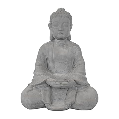 Kante Meditating Buddha Statue Tealight Candle Holder Cover
