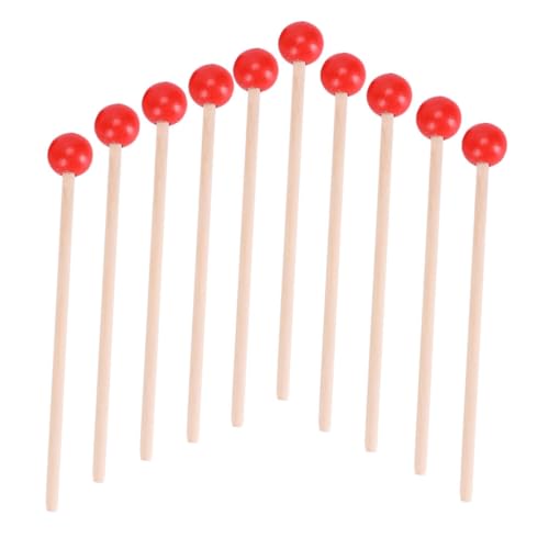 Kisangel 15pcs Wooden Hammers Mallet for Creative Beating Drumsticks for Early Education for Hand Eye Coordination and Imagination Development
