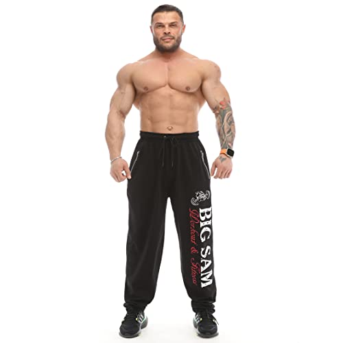 Men's Bodybuilding Workout Comfort Design Baggy Muscle Trackpants4