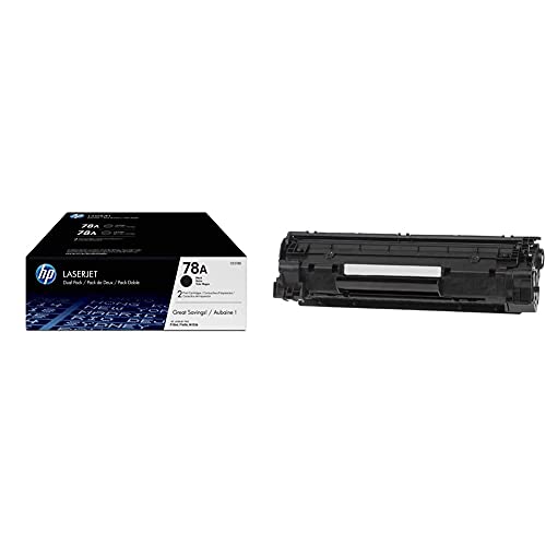 Pack de toners HP 78A et HP 85A CE285A noir authentiques pour des impressions claires