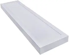 Painel Plafon Luminaria LED Sobrepor 25W - Retangular 60x15cm, Branco Frio (6500K), Bivolt