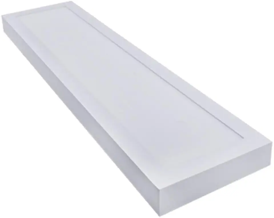 Painel Plafon Luminaria LED Sobrepor 25W - Retangular 60x15cm, Branco Frio (6500K), Bivolt